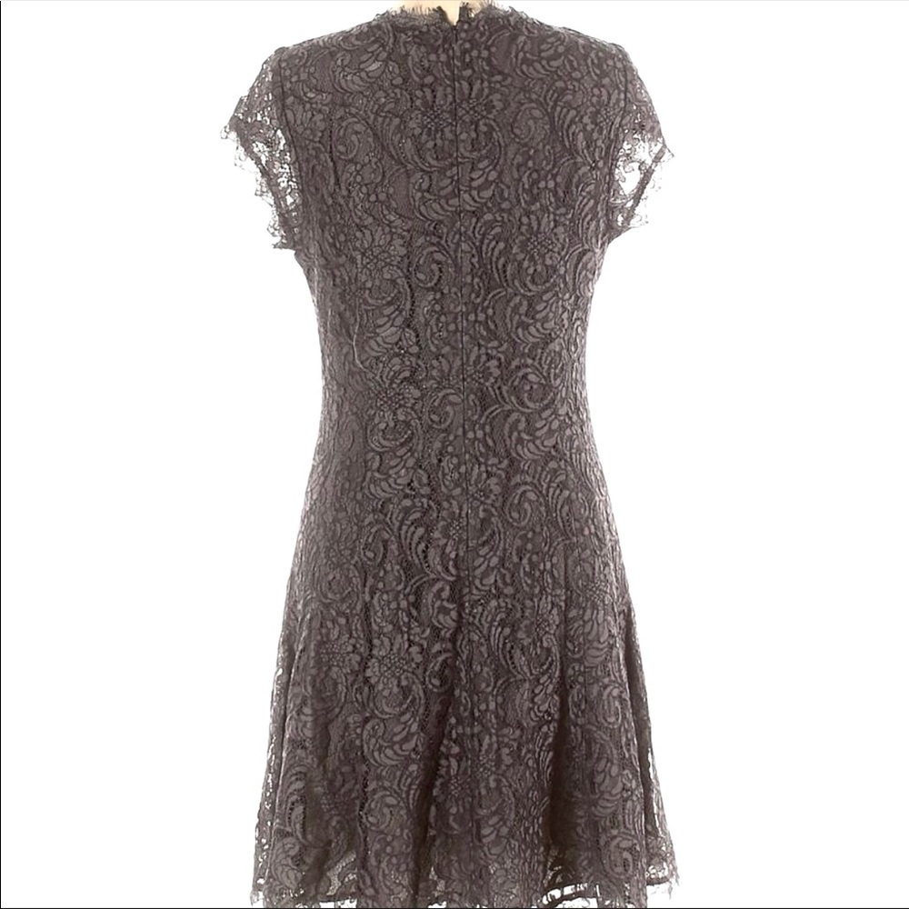 Joie Gray Lace Ruffle Dress - Picture 2 of 5